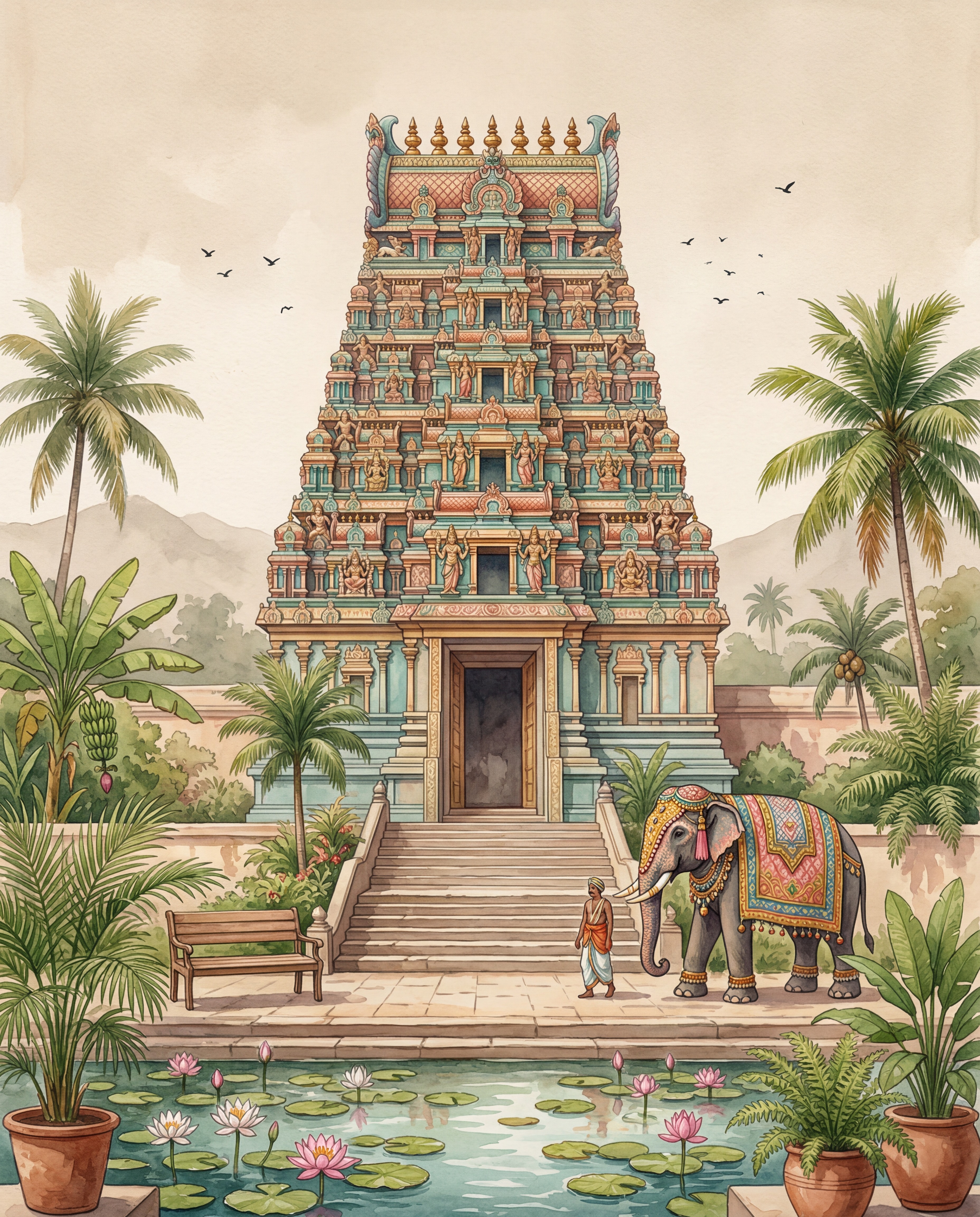 South Indian Temple Painting