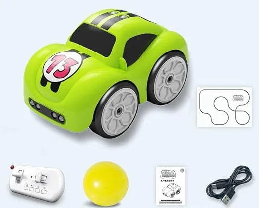 magic RC car with remote green color